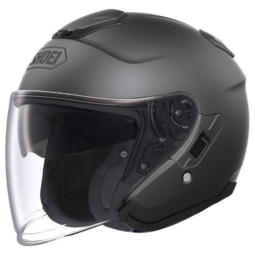 New shoei j-cruise open-face adult helmet, anthracite/gray, med/md