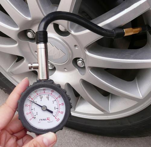 Auto motor car truck bike tyre tire air pressure gauge dial meter vehicle tester