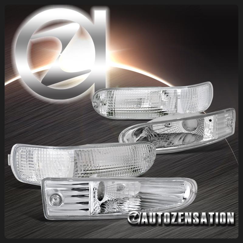 00-02 mitsubishi eclipse clear front & rear parking bumper lights
