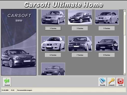 Original carsoft v12 diagnostic software for all 1988 - 2008 bmw & mini vehicles
