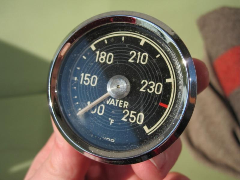 Vdo water temperature gauge mercedes benz 190 sl 230 300 pagode fahrenheit rare