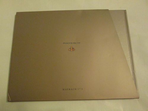 Maybach 57 s slipcased sales book - brochure w/ extras mercedes maybach 62 2005