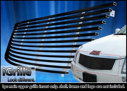 Fits 2005-2009 cadillac srx black stainless steel billet grille grill insert