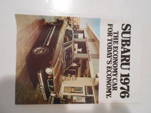 Original 1976 subaru brochure with complete lineup (dl,gf.4x4 wagons)