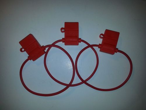 3x water proof atc standard blade in line fuse holder car truck boat motorcycle