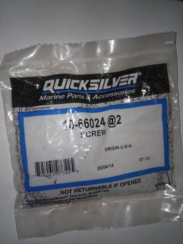 10-66024, 1066024, 66024 mercury quicksilver screw assy (2 pack) new