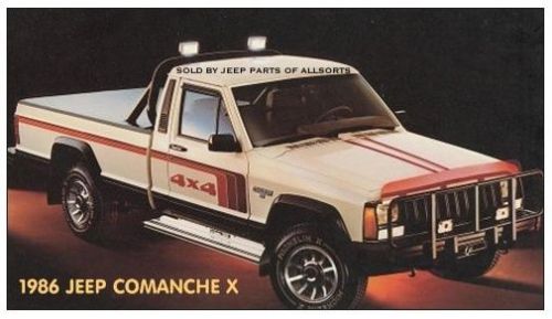 1986 amc jeep mj comanche x   pickup truck  photo magnet  tool box jeep man cave