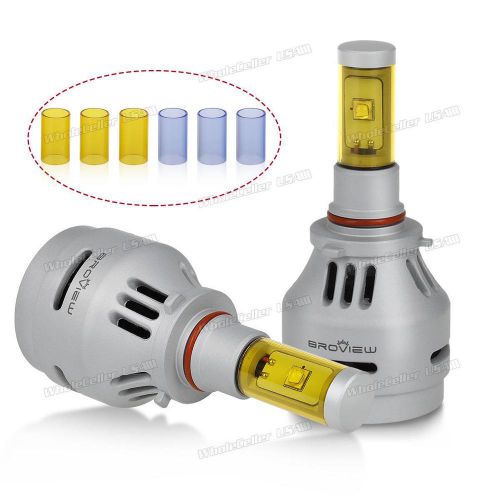 Broview p3 h10 9005 9040 4000lm headlight high beam all in one bulb led replace
