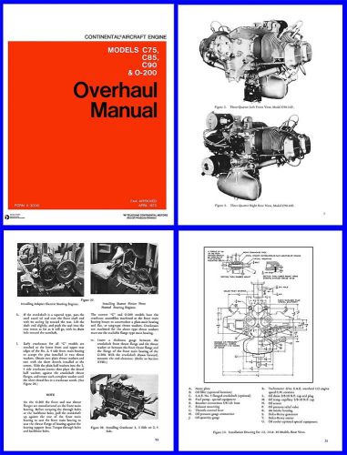 Continental aero engines c75 c85 c90 &amp; o-200 manual cd