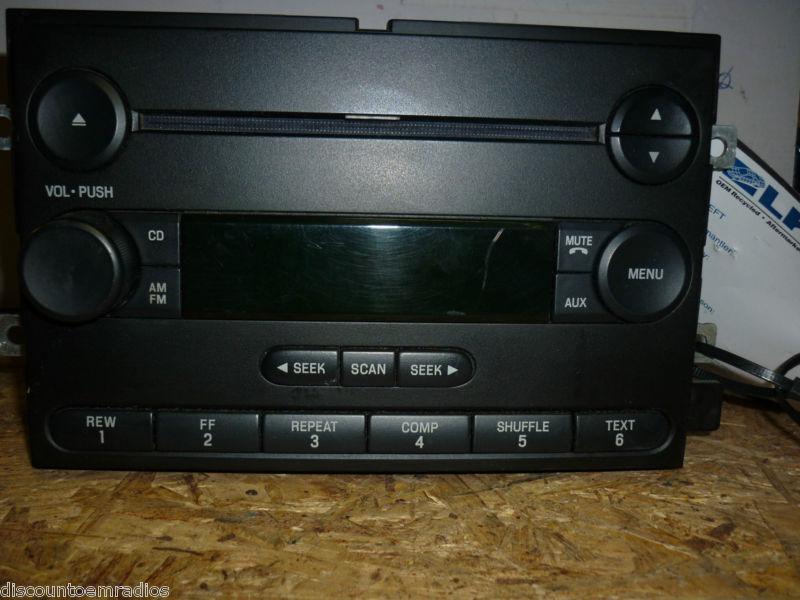 05-06 f150 freestyle five hundred montego radio cd player 5f9t-18c869-ak *