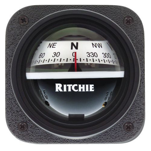 Ritchie v-537w explorer compass - bulkhead mount - white dial model#  v-537w