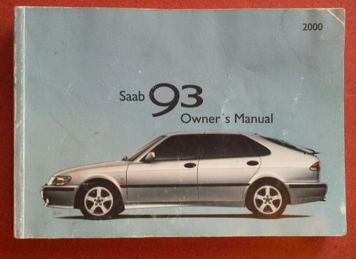 Saab 93 owners manual