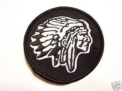 #0415 motorcycle vest patch indian chief