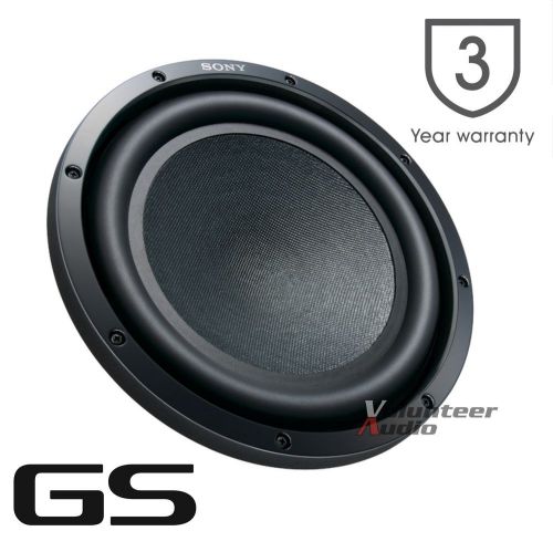Sony speaker subwoofer single voice coil 12&#034; 4 ohm 500w 3y warr peak xsgsw121
