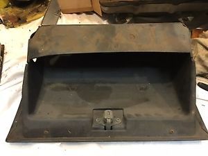1969 ford mustang coup glove box door with push button and plastic box