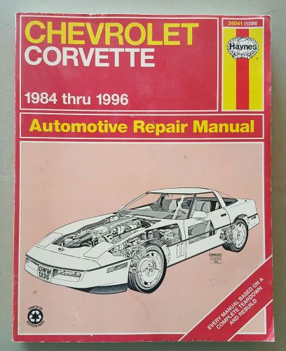 Corvette 1984-1996 haynes automotive repair manual