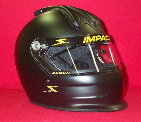 Impact super charger air helmet flat black sa2015 imca your choice of m,l,xl