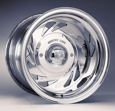 Center line wheels billet series scorpion polished wheel 15"x7" 5x5" bc set of 2
