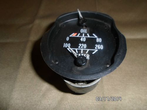 Vintage oil &amp; water gauge