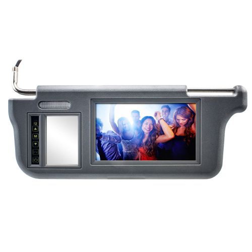 7 &#034;(17cm) car tft lcd monitor sun visor left gray car display dvd dtt