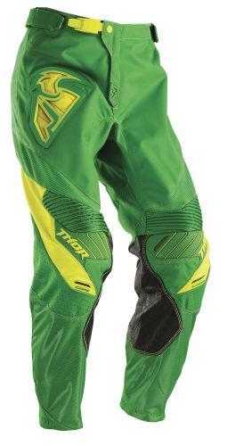 Thor core contro 2016 mens mx/offroad pants kelly green/yellow