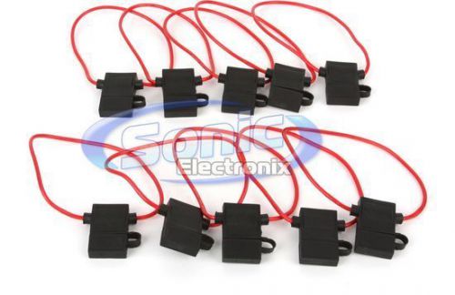 The install bay atfh16c-10 10-pack of 16 gauge atc fuse holder w/ cover