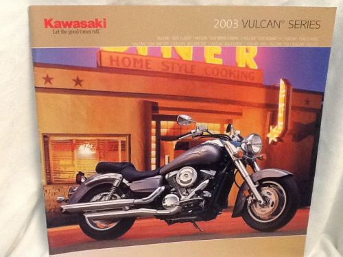 Kawasaki vulcan series model year 2003 motorcycle dealer sales brochure catalog