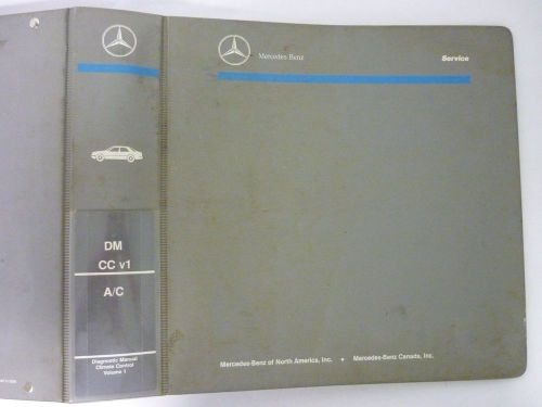 Mercedes-benz diagnostic manual vol i - climate control 1994