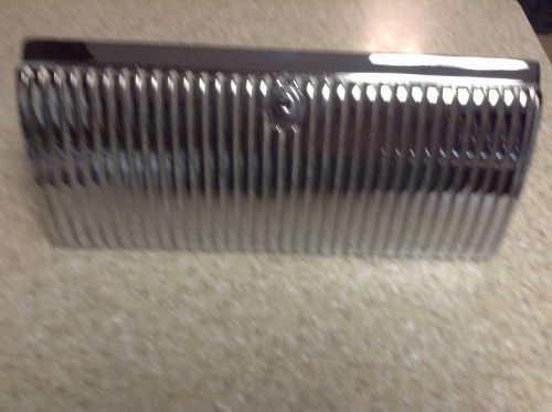 1953 or 1954 chevy bel air glove box door grille very nice shiny re-chrome