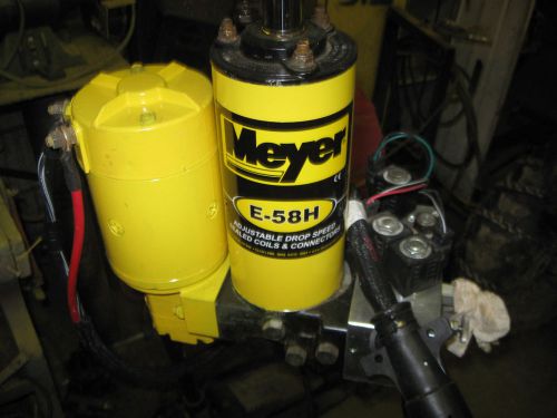 Meyer  e-58h pump  power angle snow plow with wiring harness