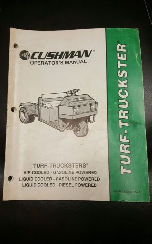 Cushman turf truckster operator&#039;s manual