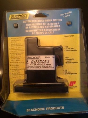 New seachoice 19421 automatic bilge pump switch 12v 15amp electro-magnetic