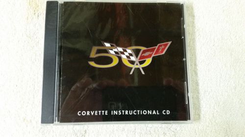 Corvette 50th anniversary, 2003, factory original gm instructional cd new