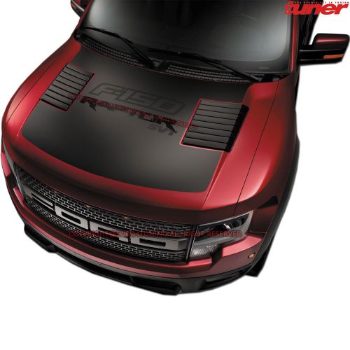 (1)special edition unveiled black graphic hood viny decal 10-14 f-150 svt raptor