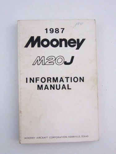 Mooney m20j information manual 1987