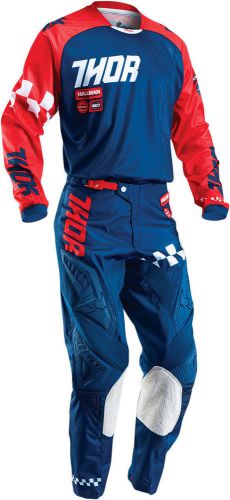 2016 thor mx phase ramble dirtbike gear combo jersey pant offroad mx navy red