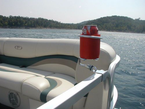 Arnall&#039;s pontoon cup holder for 1.25&#034; railing  great gift idea!!