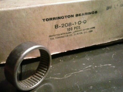 Vintage  box of 100 torrington bearings i.d. needle  bearing 1-1/4&#034; b-208-1-d-0