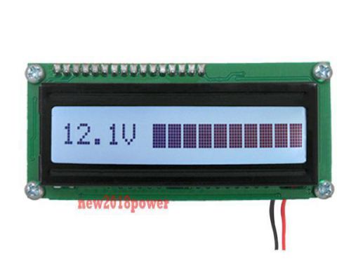 Dc12v battery electric vehicle battery white lcd digital monitor alarm voltmeter