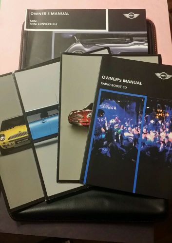 05 mini cooper owners manual set with case