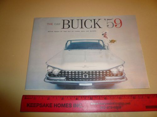 1959 buick sales brochure  - vintage - lesabre invicta electra