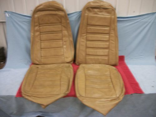 1970-74 corvette lt saddle leather seat covers, survivor cond.