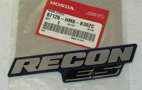 Honda side cover &#039;recon es&#039; mark decal for trx250te 2006-2008 - eastern blue