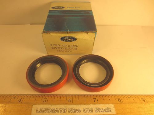 2 pcs in 1 ford box 1974/1981 mustang &#034;seal asy&#034; (wheel bearing oil inner) nos