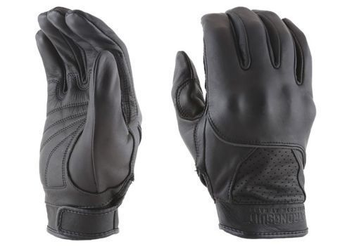 Strongsuit motorcycle glove protective voyager black leather