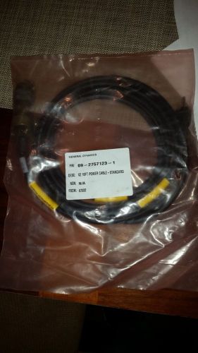 General dynamics c4 systems 09-2757123-1 v2 power cable nsn 6150-01-422-1123