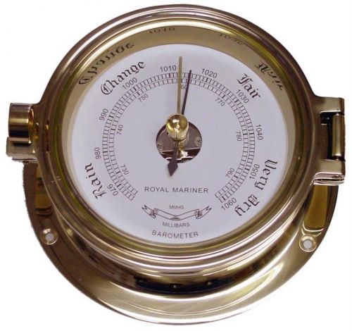 Barometer - polished brass **new**