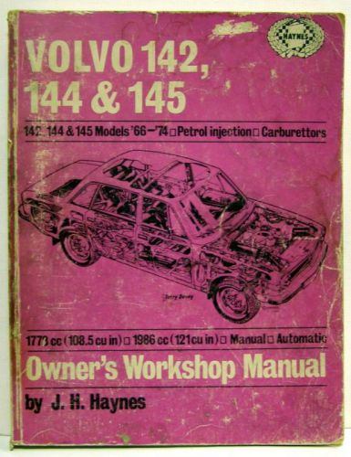 Volvo 142, 144 &amp; 145  1966-1974 haynes workshop manual