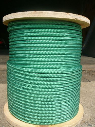 Novatech xle sheet halyard line, sailboat rigging rope 5/16&#034; x 200&#039; solid green