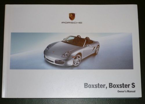 2008 porsche boxster, boxster s owners manual 987 08 new